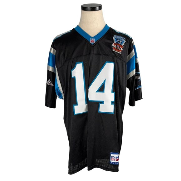 Carolina Panthers Frank Reich #14 Apex One Jersey 90s Rare NFL Size L Vintage - Picture 2 of 14